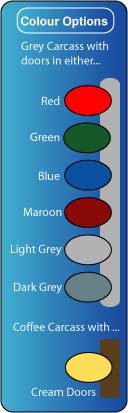 Colour options for quarto lockers